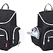 S-ZONE Multi-function Baby Diaper Bag Backpack with Changing Pad and Portable Insulated Pocket (Black)