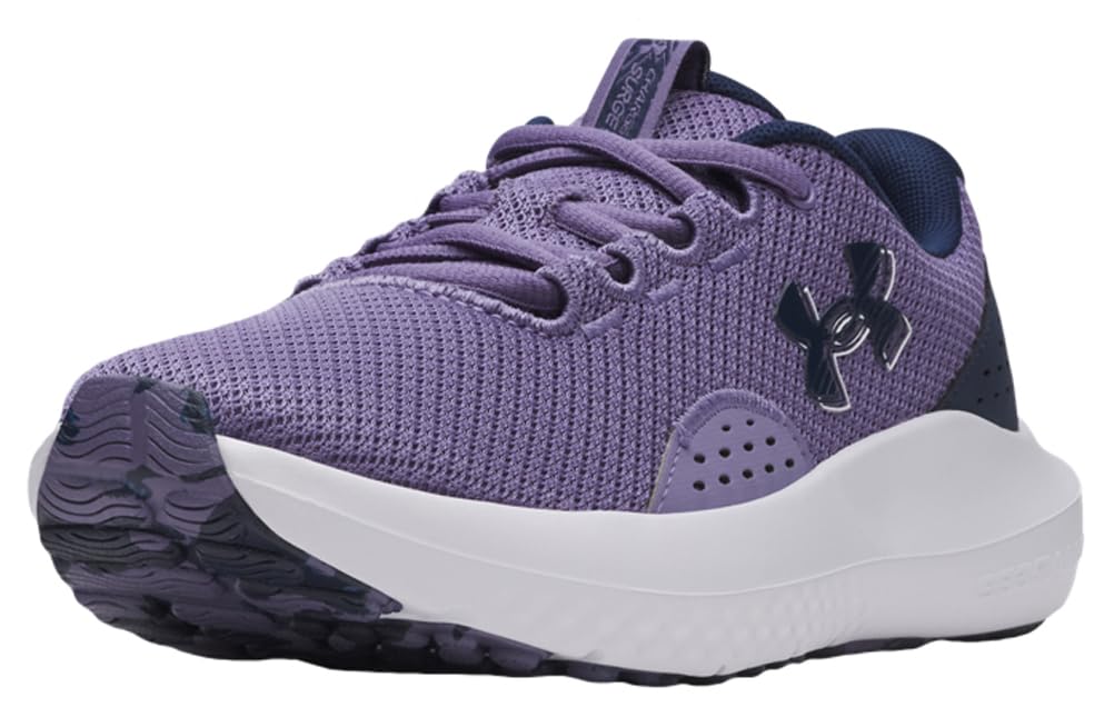 Under Armour Women's Charged Surge 4 Running Shoe, Purple Luxe/Academy/Academy, 6.5 Image