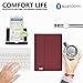 COO Keyboard Case for iPad Keyboard Case iPad 10th Generation (2022) Detachable Wireless Bluetooth Keyboard - Magnetic Auto Sleep/Wake (Red with White Keyboard).