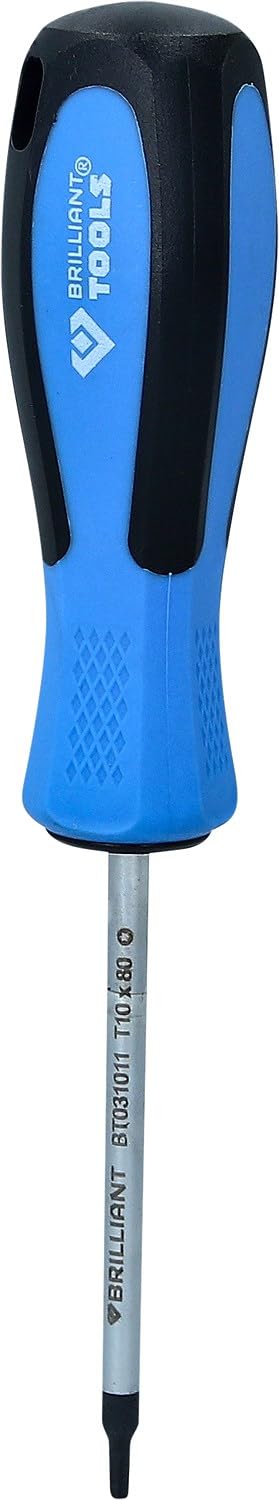 BRILLIANT TOOLS Torx Screwdriver T10 x 80 mm [Powered by KS Tools]
