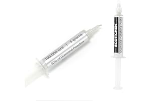 SCOTTCHEN Diamond Polishing Paste,100,000 Grit 0-0.25 Microns Lapping Compound with 50% Concentration of Diamond Powders for Jewelry, Metal, Ring, Glass, Coin,etc.-5 Gram
