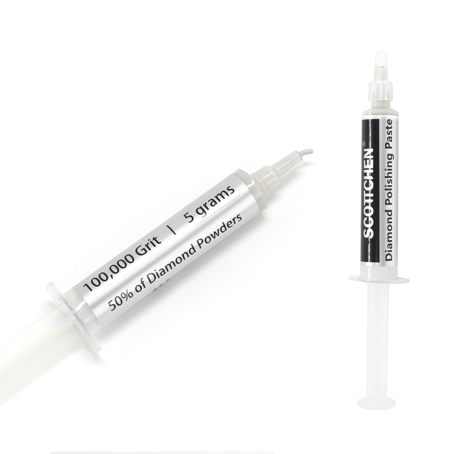 Photo 1 of SCOTTCHEN Diamond Polishing Paste,100,000 Grit 0-0.25 Microns Lapping Compound with 50% Concentration of Diamond Powders for Jewelry, Metal, Ring, Glass, Coin,etc.-5 Gram