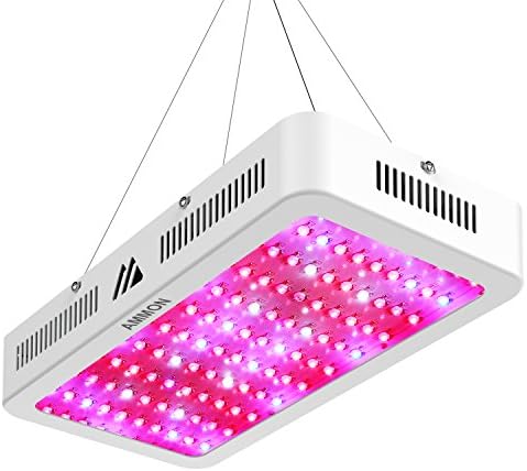 AMMON LED Grow Light 1200W Plant Grow Light Kit Double Chips Full Spectrum Lamp for Greenhouse Garden Indoor Medicinal Plants Growing(1200w Dual Chips) …