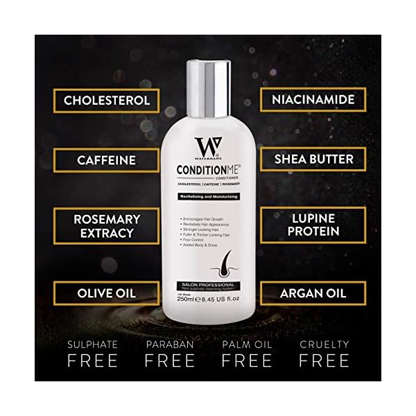 Hair Growth Shampoo & Conditioner by Watermans UK Biotin, Argan Oil, Allantoin, Rosemary, Niacinamide, Lupin. Male…