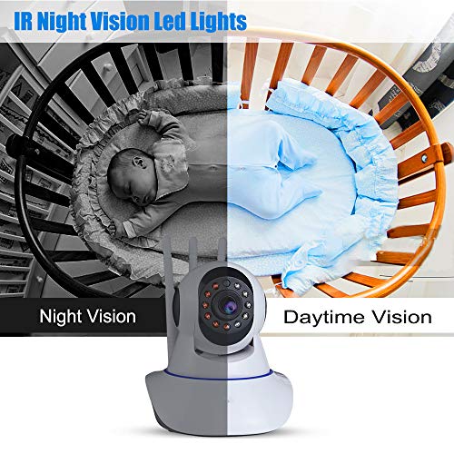 Video Baby Monitor with Camera and Audio,1080P Wifi Indoor Home Security Surveillance IP Cameras for Home Pet Dog Camera with Night Vision&2 Way Audio--(Youtube Set up Video) - Thumbnail 4