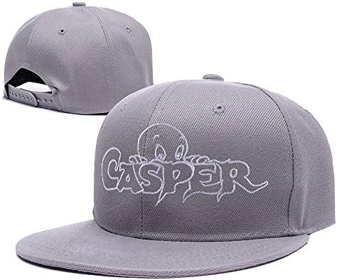 XINMEN Casper The Friendly Ghost Cartoon Logo Adjustable Snapback Embroidery Hats Caps Grey