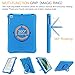 Fintie iPad 9.7 2018 2017/iPad Air 2/iPad Air Case, [Magic Ring] 360 Rotating Multi-Functional Grip Stand Shockproof Full-body Rugged Protective Cover for iPad 6th/5th Gen, iPad Air 1/2, Blue