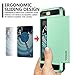 Vofolen Case for iPhone 7 Plus Case Wallet Card Holder Sliding Cover ID Slot Hidden Pocket Dual Layer Protective Hard Shell Soft TPU Rugged Bumper Armor Tough casing for iPhone 7 Plus - Mint