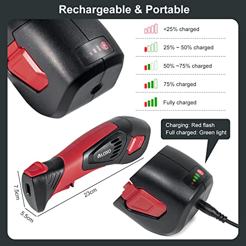 VLOXO Cordless Electric Fillet Knife, Rechargeable Fish Fillet Knife