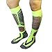 WeiMeet Ski Socks Knee High Warm Skiing Snowboard Socks for Men and Women (Green, L)