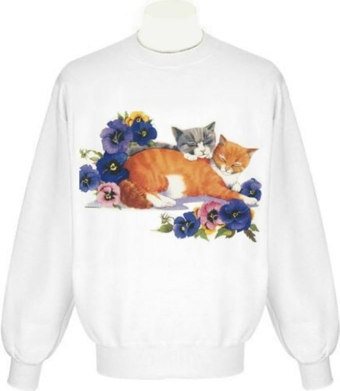 Amazon.com: Sleeping Cats Sweatshirt: Clothing