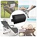 WizPower Zero Gravity Chair Replacement Pillow Headrest, Zero Gravity Recliner Lounge Chair Pillow (Black)