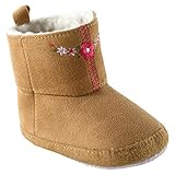 Luvable Friends Embroidered Winter Faux Suede Baby (Infant), Beige, 12-18 Months M US Infant
