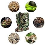 MEWTOGO Medium Size 7.3 by 6.7 by 4.1 inches Reptile and Amphibians Habitat Décor Cave Hide out - Maya