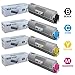 LD Compatible Toner Cartridge Replacement for Okidata C6150 High Yield (Black, Cyan, Magenta, Yellow, 4-Pack)