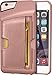 Smartish iPhone 6 Plus/6s Plus Wallet Case - Wallet Slayer Vol. 2 [Slim Protective Kickstand] Credit Card Holder for Apple iPhone 6s Plus/6 Plus (Silk) - Rose Gold