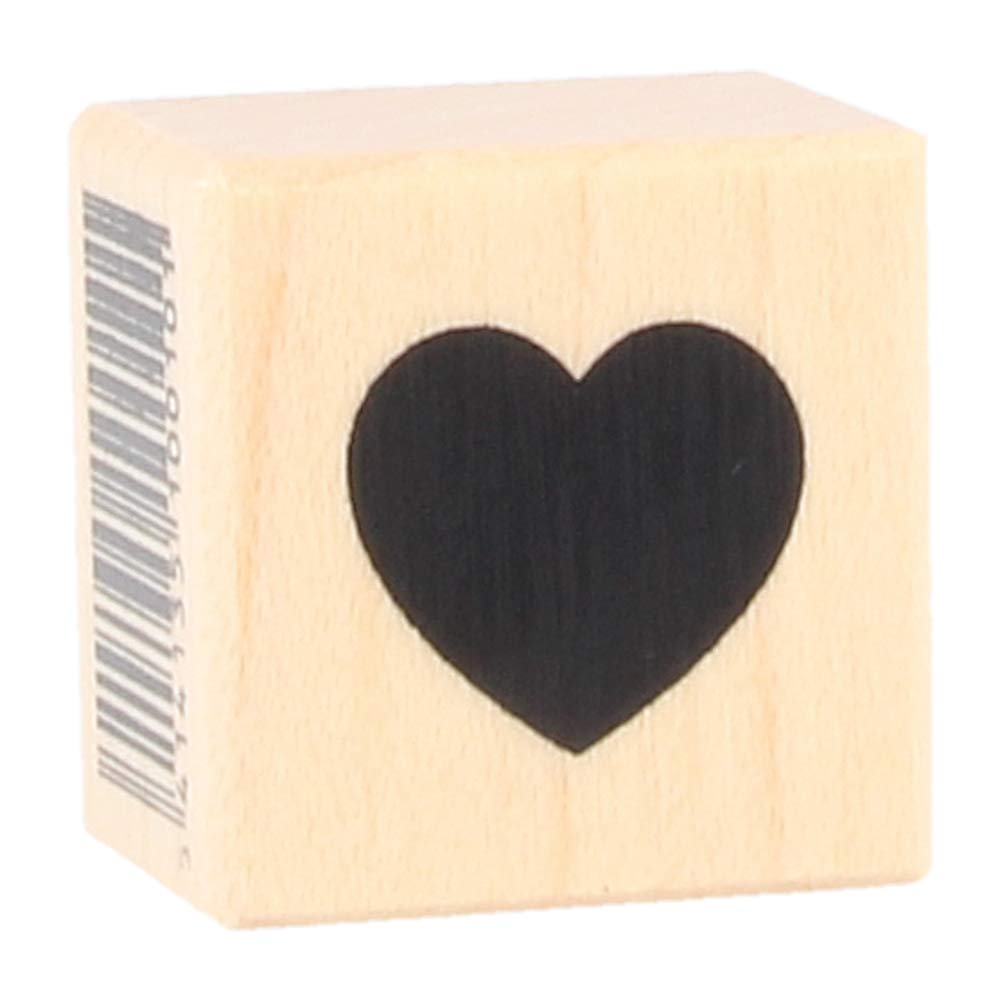 Artemio Small Type A Full Heart Wooden Stamp