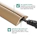 5 FT Compact Single Channel Cord Cover Cable Protector for Floor, Beige