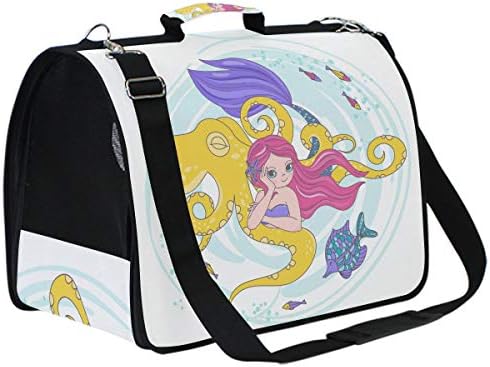 タコ人魚漫画パターンペット猫犬キャリアスリングバッグ 100 品質保証 航空会社は旅行用の小さな袋を承認しました子犬子猫パグ 新作製品 世界最高品質人気 ゲーム 正規品送料無料 ホビー Pcソフト B084v7dp95 激安超特価