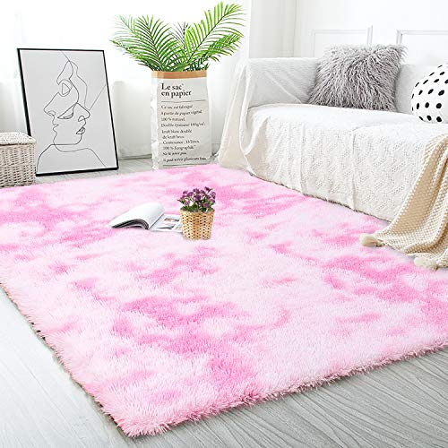 Noahas Abstract Shaggy Rug for Bedroom Ultra Soft Fluffy Carpets for