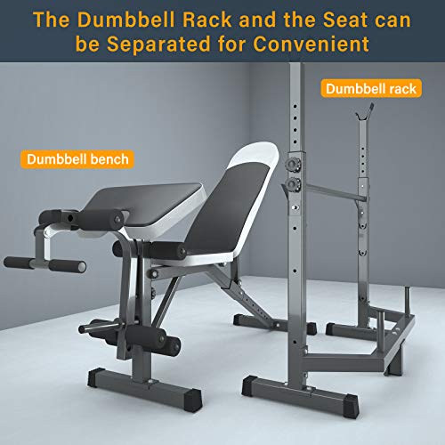 Weightlifting Bed Bench Press Squat Rack Indoor MultiFunction