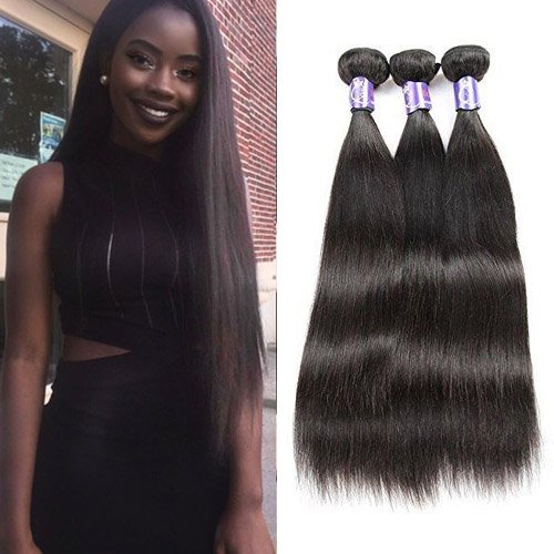 Fdx brazilian virgin hair straight remy human hair 1 bu…