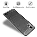 GSDCB Samsung Galaxy A51 Case, Air Cushion Shockproof Carbon Fiber Protective Case with Brushed Texture Soft Flexible TPU Ultra Thin Slim Fit Design for Women Men Girls Kids Boys (Black)