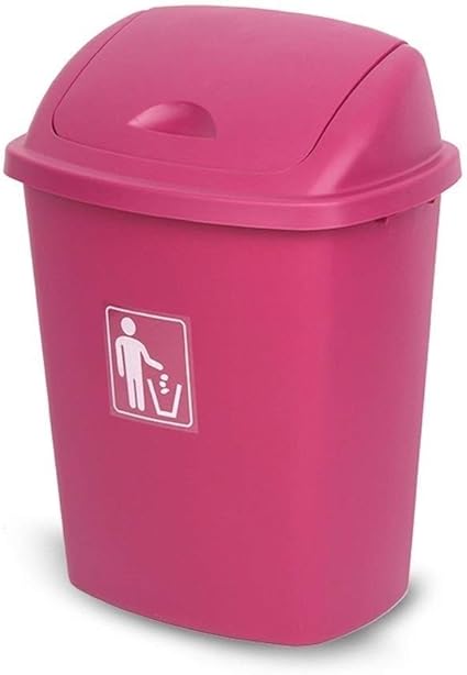 Trash can-YA Kjzhu1 Bote de Basura Rosa, hogar Habitación for niños