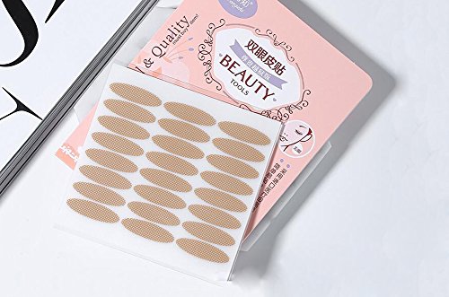240 Pairs Wide Nature Skin Color Lace Mesh Waterproof Sweatproof Makeup Eyelid Stickers Invisible Self-adhesive Non-trace Eyelid Tape Big Eye Decoration Non Reflective Eyelid Sticker - Thumbnail 6