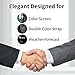 SOLICE Fitness Tracker, Color Screen Smart Watch with Heart Rate Monitor,Double Color Strap IP68 Waterproof Wristband with Pedometer Calorie Counter Message Reminder for Sport Gym Running (Grey)