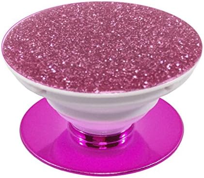 Glitter and Metallic Pop Out Phone Grip Holder and Stand for your Mobile &amp; Tablet (glitter pink)