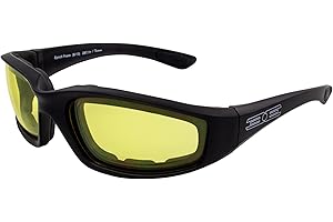 Epoch Eyewear Foam Padded Motorcycle Sunglasses Riding Glasses Z87+ Safety Glasses