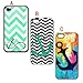 S9Q Chevron Fashion Wave Sailor Anchor Vintage Pattern Hard Back Case Cover For Apple iphone 5C Style A (green)