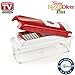 Nicer Dicer Plus by Genius 18 pieces | Fruit vegetable slicer | Food-Chopper PRO| Mandoline | Potato, Tomato, Onion | Kitchen-Cutter Dicer | Stainless Steel |Spiralizer | Spiral Slicer | As seen on TV