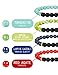 LOLIAS 8 Pack Bead Gemstone Bracelet for Men Women Natural Stone Diffuser Bracelet Stretch Yoga Bracelets (B:8FS a Set)