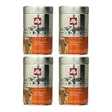 Illy MonoArabica Whole Bean Coffee Ethiopia Medium-bodied Coffee, 8.8oz (Pack of 4)