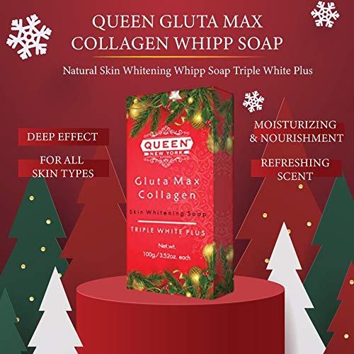 QUEEN NATURAL NEW YORK Gluta Max Natural Skin Renewal Whipp Soap(3