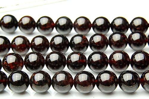 Garnet 8mm Gemstone Loose Beads For Jewelry Making Wholesale Handmade DIY One Strand 15" by Dreamstone beads