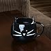 Home-X - Ceramic Cat Coffee and Tea Mug, The Perfectly Fun Kitchenware Gift for All Cat Lovers for Any Occasion at Any Meal, Black