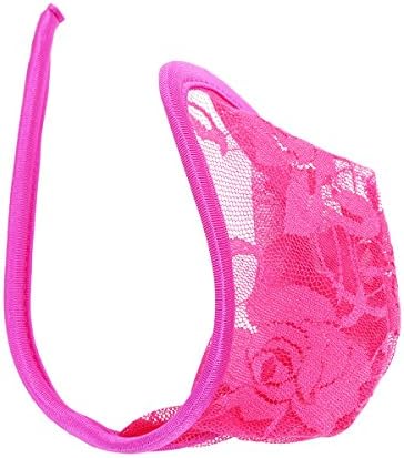 YiZYiF Men's Metallic C-String Underwear Invisible C-Strap Thongs Bikini Briefs