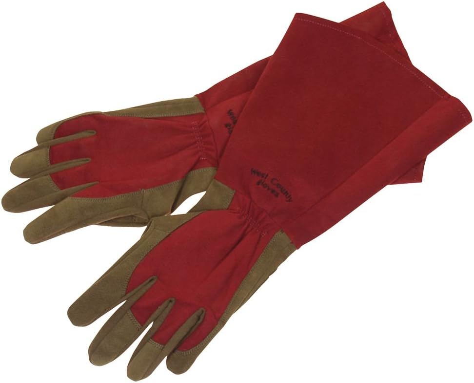 Thorn-proof Suede Gloves with Padded Palms and Reinforced Fingertips