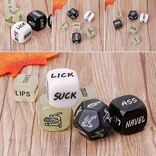 IUFLD tshirt 6 Pcs/set Fun Acrylic Dice Love Dice Sexscx Dice Dice Love Game Toy Couple Gift