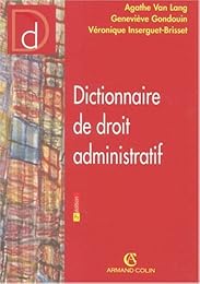 Dictionnaire de droit administratif