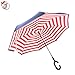 Amersin Double Layer Inverted Umbrella Cars Reverse Open Folding Umbrellas, Windproof UV Protection Large Self Stand Upside Down Straight Umbrella for Golf Women and Men with C-Shaped