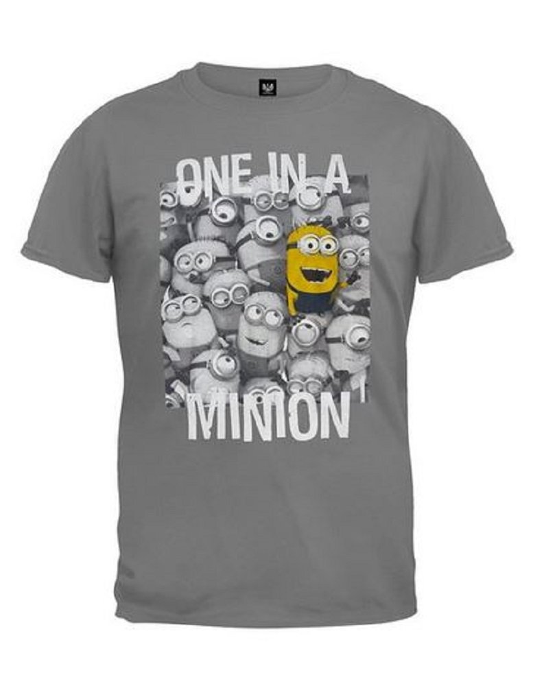one in a minion shirt