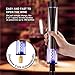 Electric Wine Bottle Opener Cordless 2-in-1 Vacuum Pump and Bottle Opener with Markable Wine Stopper, Foil Cutter and Collectible Recharging Base
