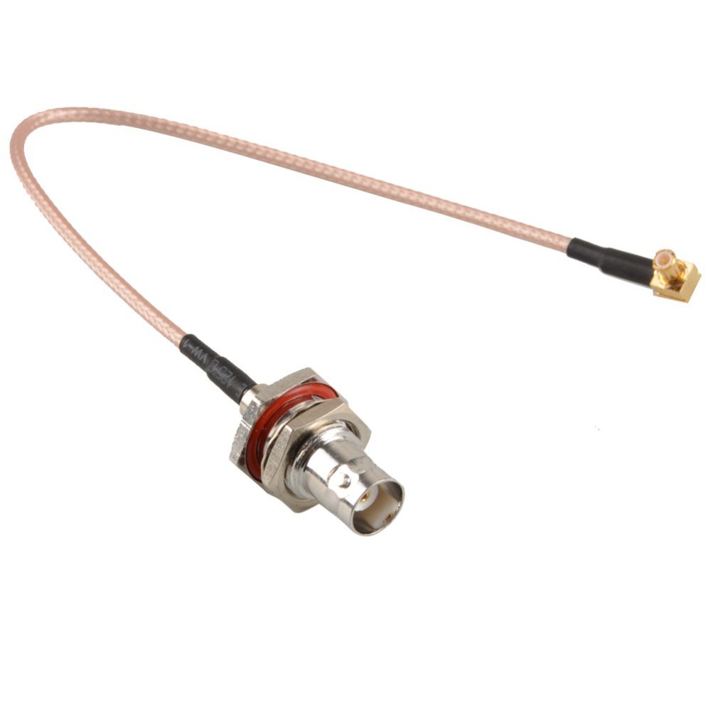 RG316 Coax Cable Mini Adapter, Tengko 0.5ft BNC Female to MCX Male Right Angle Connector Mini Adapter Assembly