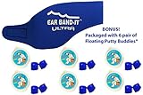 EAR BAND-IT ULTRA Swimming Headband with PUTTY BUDDIES earplugs - 6 Pair Soft Silicone Premium Ear Plugs - THE BEST Swim Headband and Earplugs - Doctor Recommended
