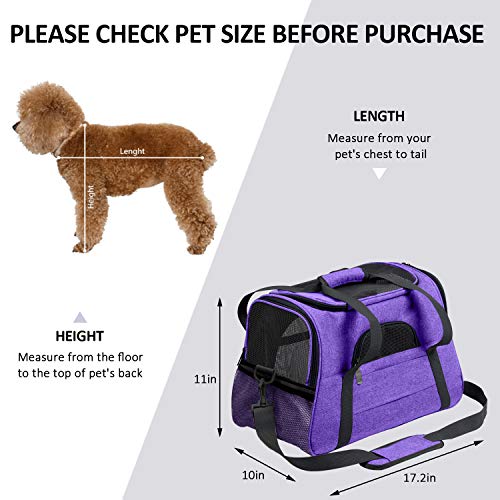 Prodigen Pet Carrier Airline Approved Pet Carrier Dog Carriers for Small Dogs Cat Carriers for