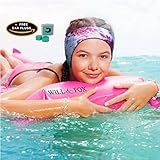 Will & Fox Swimming Ear Band for Kids Toddlers & Babies with Ear Tubes ~Free Putty Earplugs ~The #1 Headband ENT Physicians Recommend ~ Holding Plugs in Place and Ears Dry ~ Huge Range of Styles!